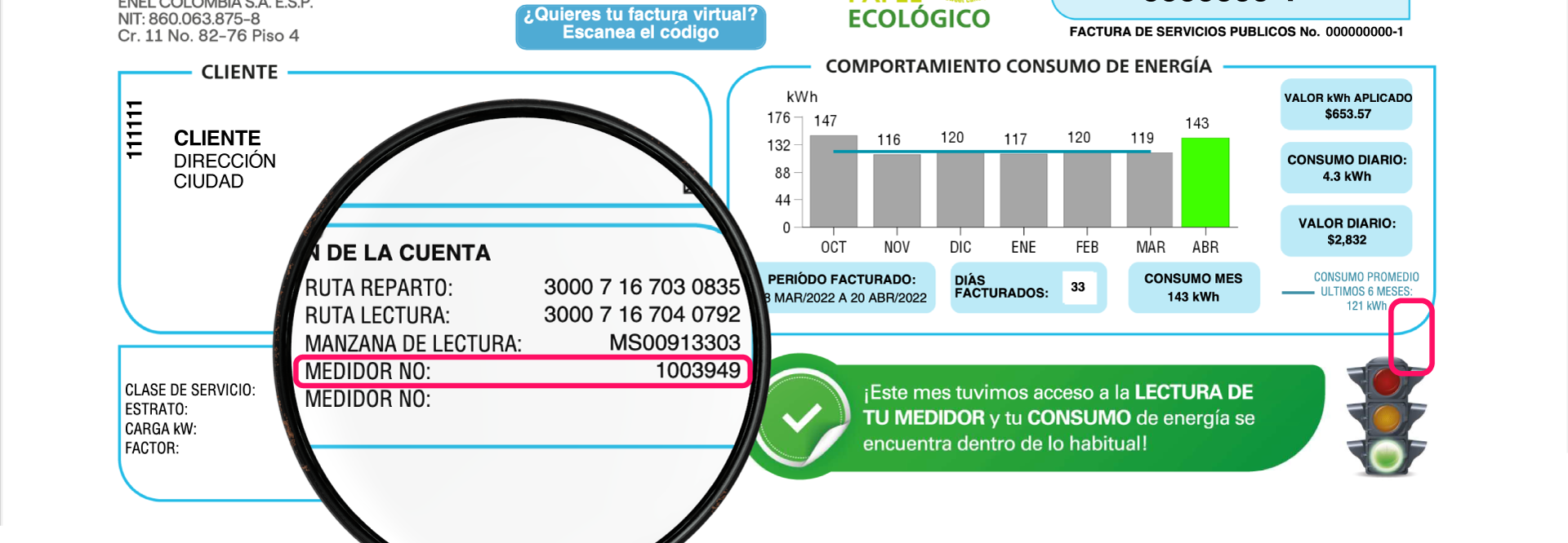 Imagen del codigo del medidor