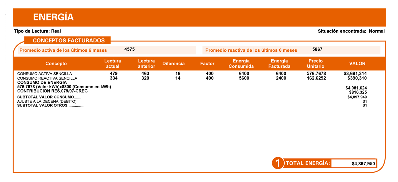 ¿Qué otros cobros puedo encontrar en mi factura de energía? - enel.com.co
