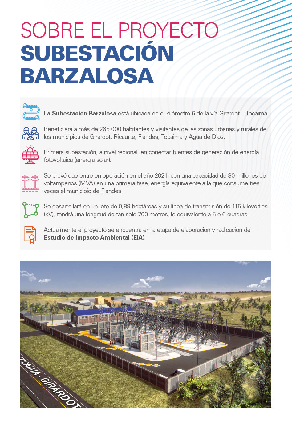 Sobre el proyecto Subestación Barzalosa