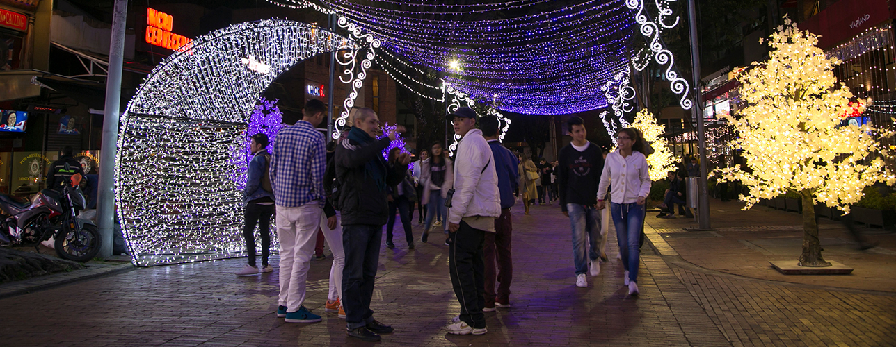 Alumbrado público Zona T, Bogotá- Año 2018