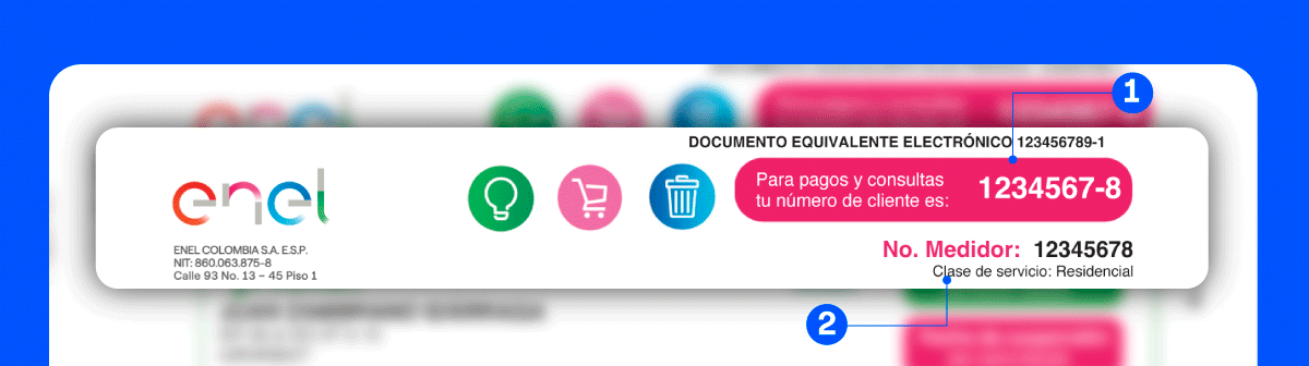 Banner de factura información de cliente