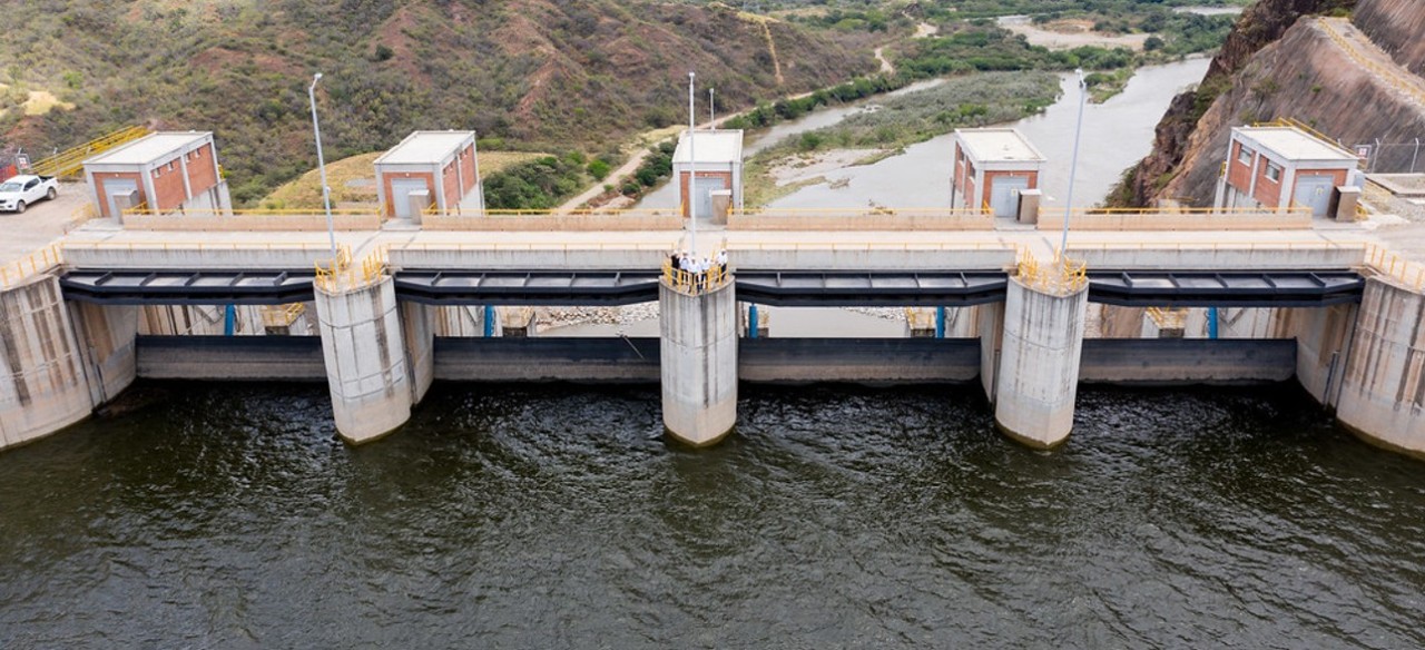 Proyecto hidroeléctrico El Quimbo, ubicado en el departamento del Huila.